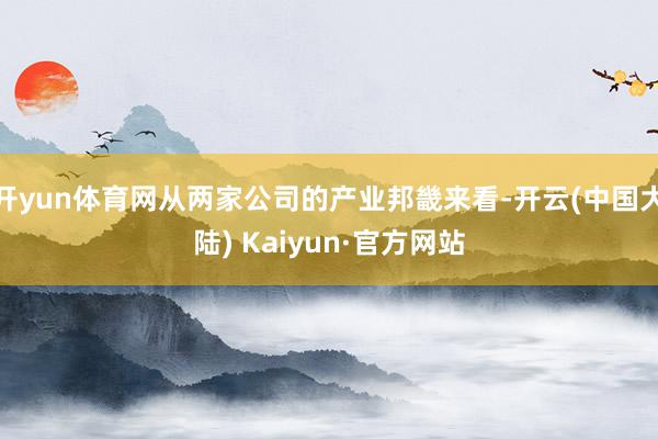 开yun体育网从两家公司的产业邦畿来看-开云(中国大陆) Kaiyun·官方网站
